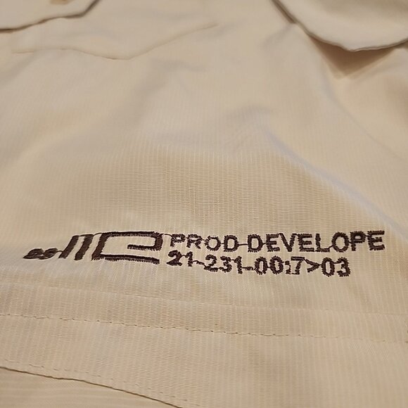 NWT lr scoop shirt Mens 4x Khaki Tan Button Embroidered Short Sleeve - Picture 3 of 9